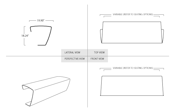 Laminar bench - Without Backrest