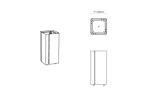 Leger receptacle - Std. Size