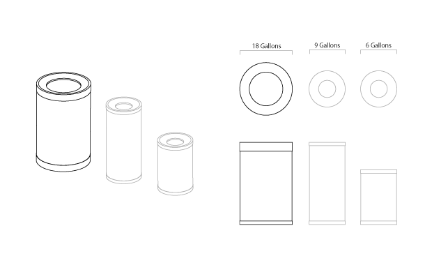 Haba paper baskets - Big